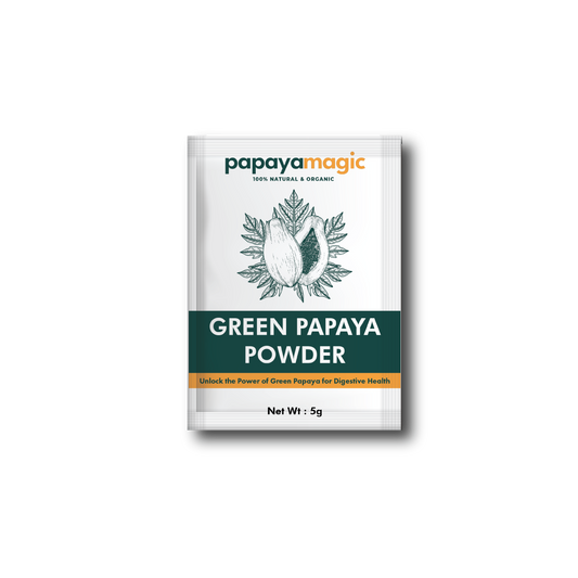 Organic Dried Green Papaya Powder - 30 x 5g Sachets