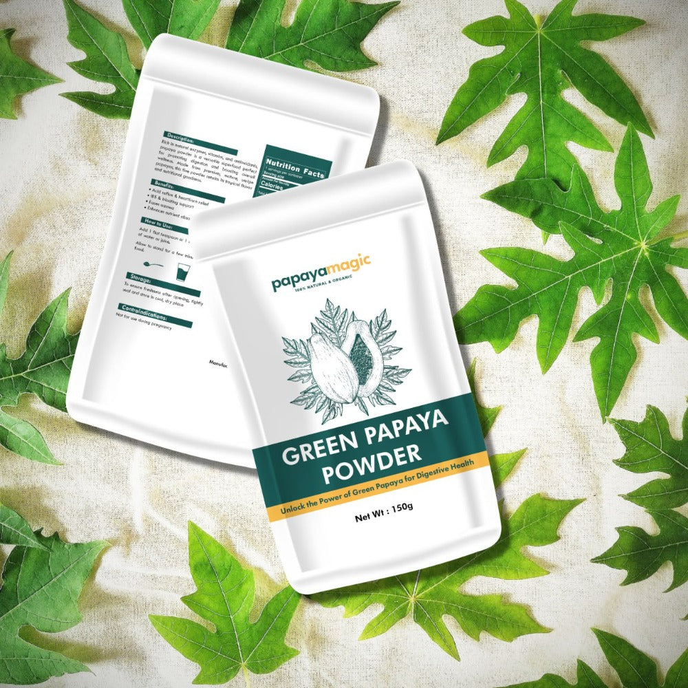 Organic Dried Green Papaya Powder