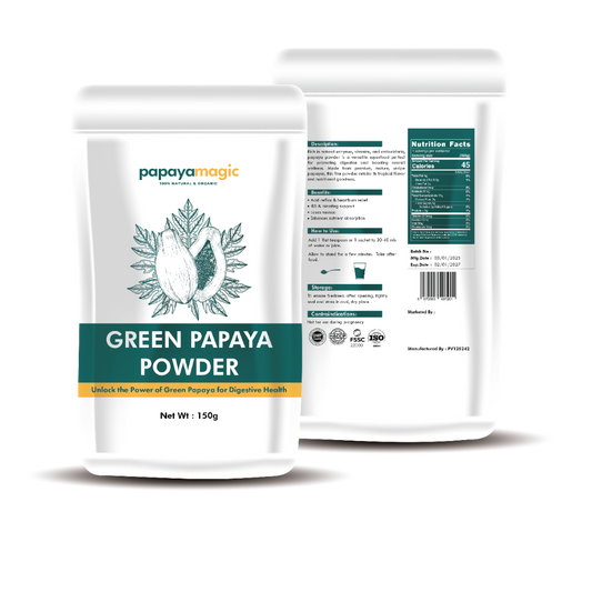 Organic Dried Green Papaya Powder