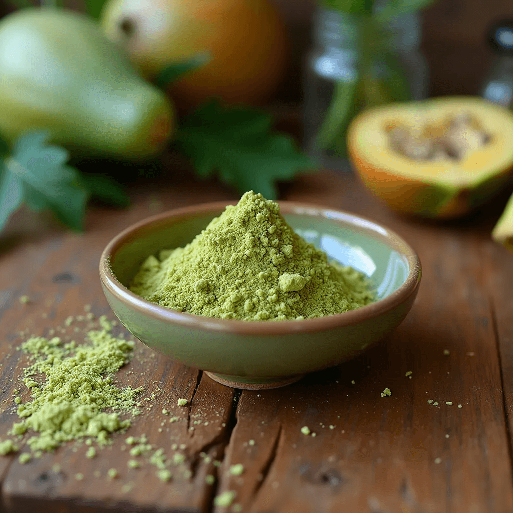 Organic Dried Green Papaya Powder